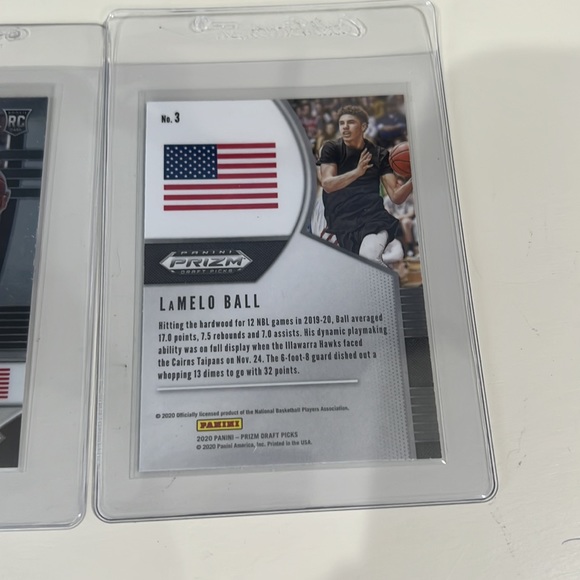 Lamelo Ball - Lot (2) Panini Prizm Rookie Cards - Picture 6 of 9